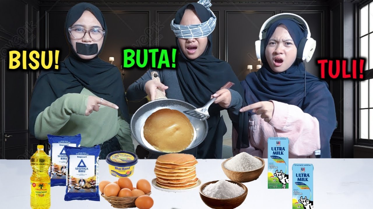 TANTANGAN MASAK BUTA TULI DAN BISU! FRIENDLY GIRLS 