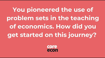 Sam Bowles: You pioneered the use of problem sets in economics. How did you get started?
