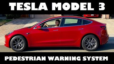 Tesla Model 3 Pedestrian Warning System PWS Noise Maker Sound