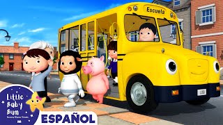Las Ruedas del Autobús Escolar - Canciones Infantiles | Little Baby Bum Español