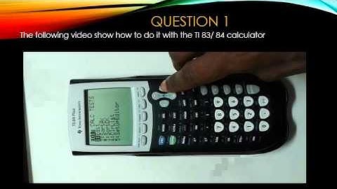 Statistics: Using a TI 83/ TI 84 Calculator to solve Hypothesis Testing of Means