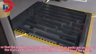 Platform loading and unloading platform, forklift loading and unloading assistant