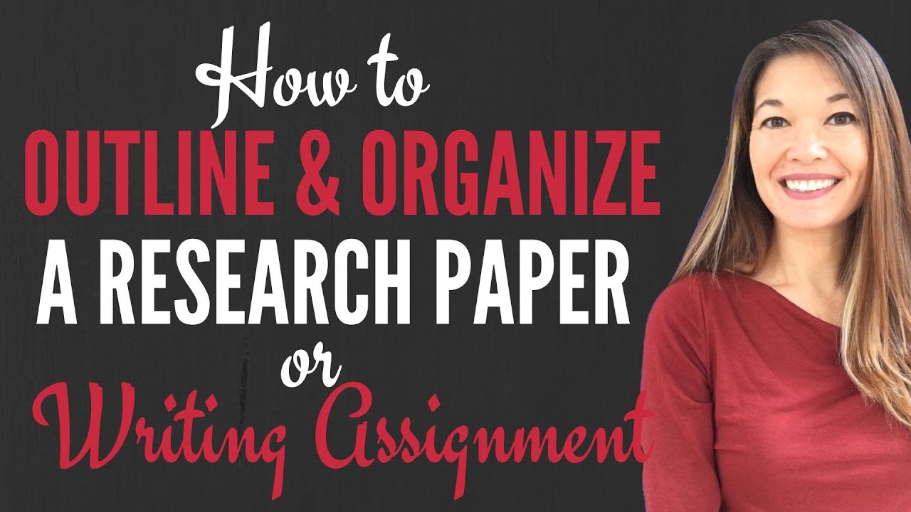 organize information research paper