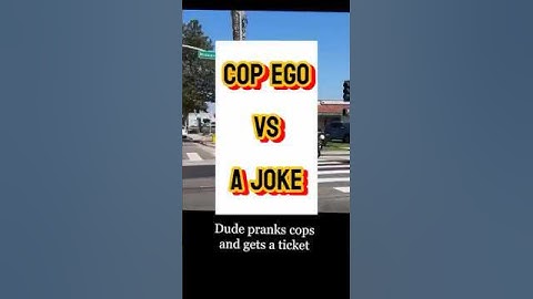 Cop Ego Can’t Handle Joke👮👮🏻‍♂️🍩 #police #ego #prank #funny #relax #weak #dobetter #bethechange