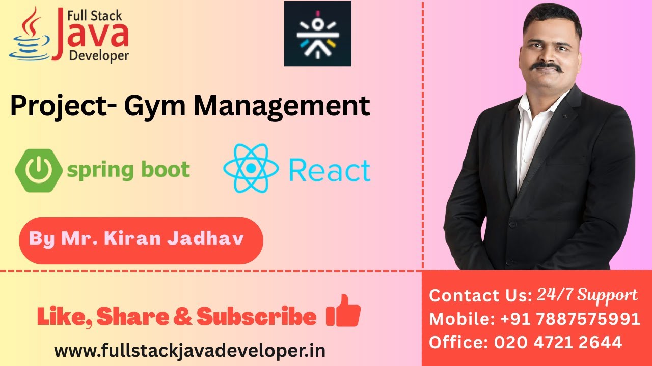 Gym Management Application | Spring Boot 4 | JDK 25 | By Mr. Kiran Jadhav