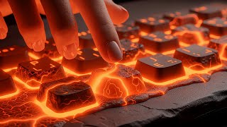 Keyboard ASMR 🔥 Lava, Glass, Jelly & Liquid Keys | Ultra Satisfying Typing Sounds (No Talking) screenshot 3