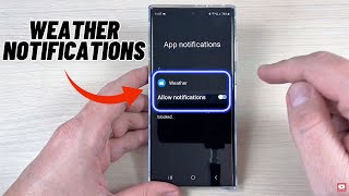 How to Disable (Enable) WEATHER NOTIFICATIONS on Samsung Galaxy screenshot 1