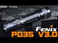 Fenix PD35 V3.0 1700 Lumen - 390 Yard Beam Tactical Flashlight