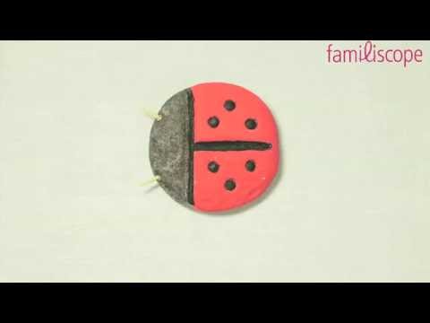 Bricolage Fabriquer une coccinelle en pâte à sel