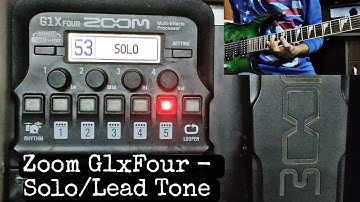 Zoom G1xFour Lead/Solo Tone Tutorial | Lead Tone For Tapping | Heavy Distortion | Metal Lead Tone