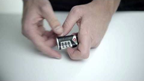 How to Reset Your Lewis N. Clark® Travel Sentry® Cable Lock (TSA40)