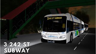 The Bee-Line System Roblox | New Flyer XDE60 # 348 - Route 3 to 242 ST Subway Station (Express) screenshot 4