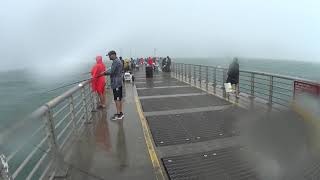 sebastian inlet north jetty in the rain