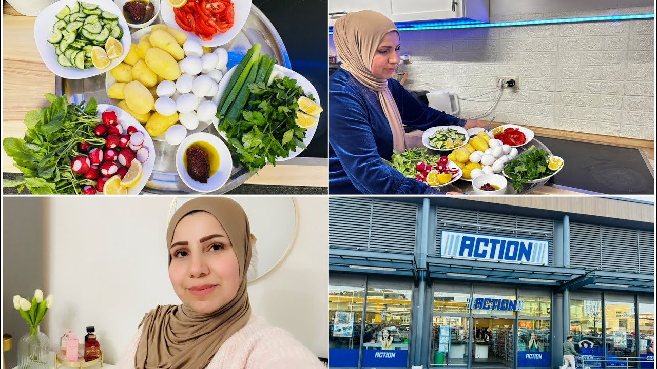 يومي في ألمانيا 🇩🇪 | جولة في محل Action + طبخة بسيطة وسندويشات سعادة 🌯	