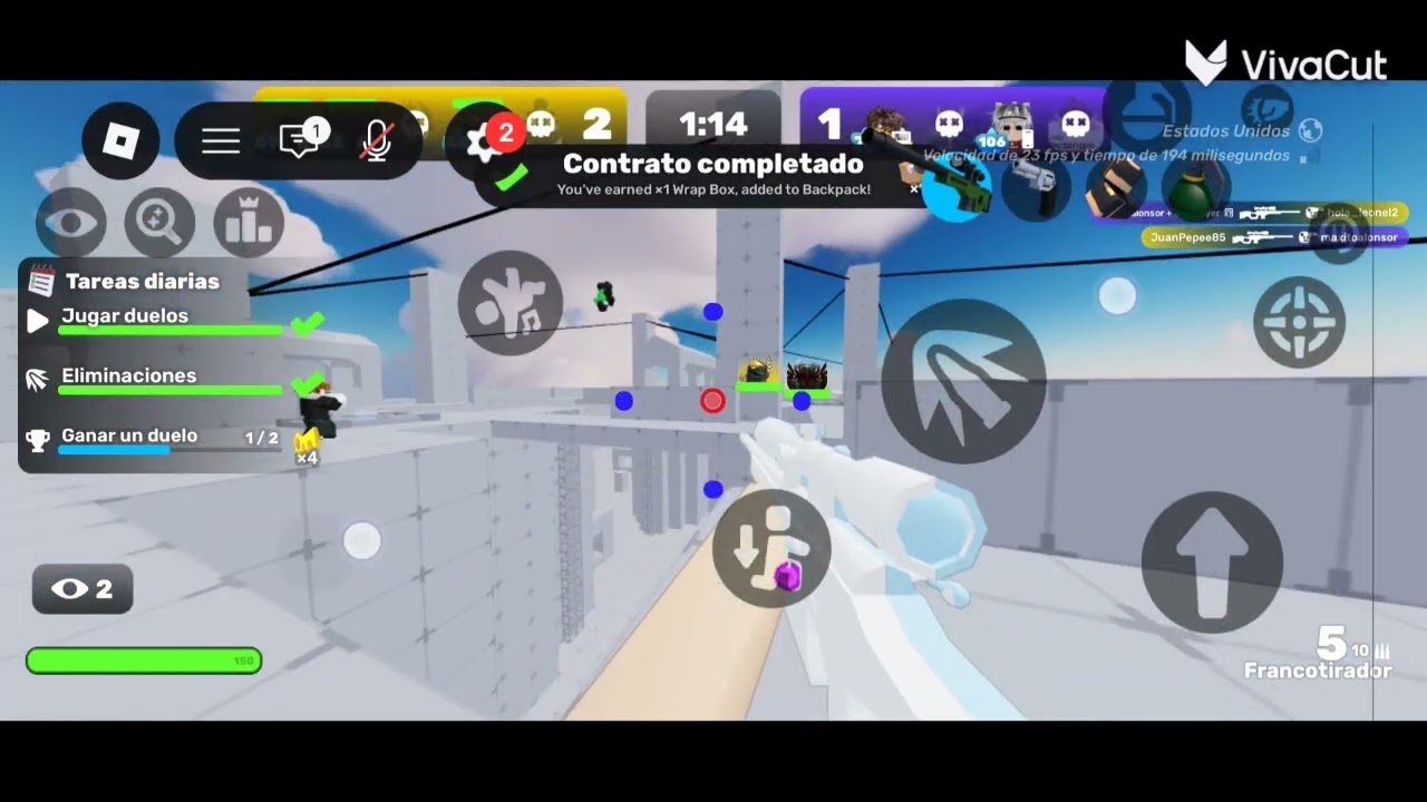 Así juego rivals con un poco de lag