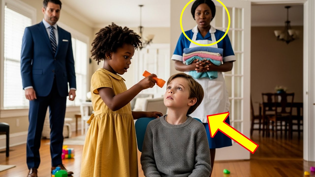 MILLIONAIRE’S SON WAS TOLD HE’D NEVER SEE  - UNTIL A MAID’S DAUGHTER SPOTTED THE LIE