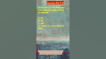 AWS Solutions Architect Associate Certification Practice Questions | Question No. 53 #aws #shorts