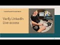 Verify LinkedIn Live Access