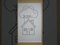 #House 🏠 #and #tree 🌳 #Scene #draw #art #reels #pencil #drawing #easy #short #drawing4kids #reels
