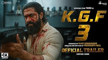 K.G.F: Chapter 3 - Official Trailer | Rocking Star Yash | Prabhas | Prashanth Neel