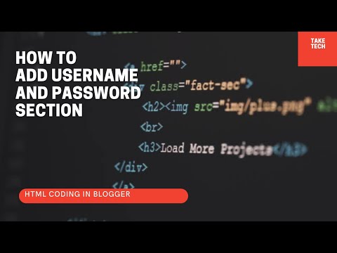 How to add username and password in blogger script for free