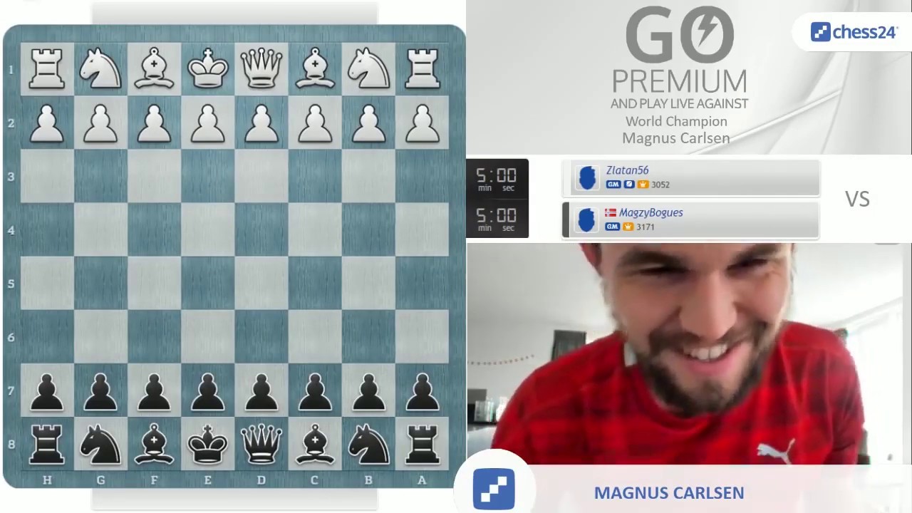 Sorry dude, I'm not that slow, nor that weak!  Magnus Carlsen vs. chess24  user kleopl 