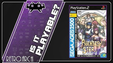Is Phantasy Star Generation 2 Playable? RetroArch Performance [Series X | PCSX2]
