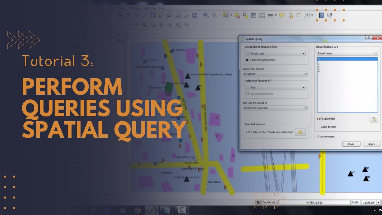 Tutorial 3: Perform queries using spatial query - QGIS 2.0 - TY BSc. IT ...