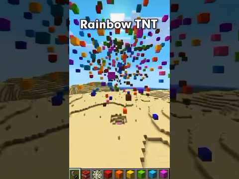 Minecraft Rainbow TNT #trending #shorts