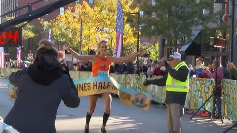 Thousands hit the street for Des Moines Marathon