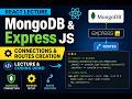 React Lecture 14 : MongoDB and Express web server connection and routes creation explained