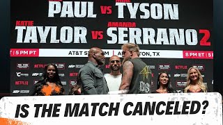 Breaking News The Tyson-Paul Fight at Risk for These Reasons
