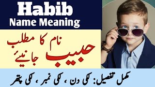 Habib Name Meaning In Urdu || Habib Naam Ka Matlab Kya Hai || Zahid Info Hub ||