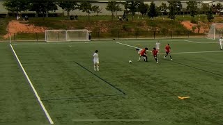 Impeding progress of a player in soccer