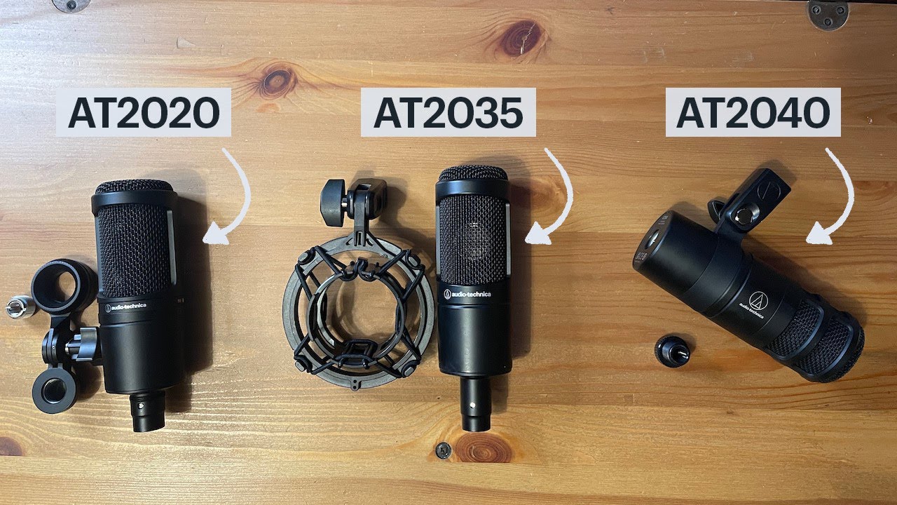 Audio-Technica Microphones Review (AT2020, AT2035, and AT2040