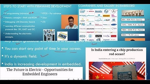 How Build Career in Embedded System as Firmware developer || Electronics #embedded