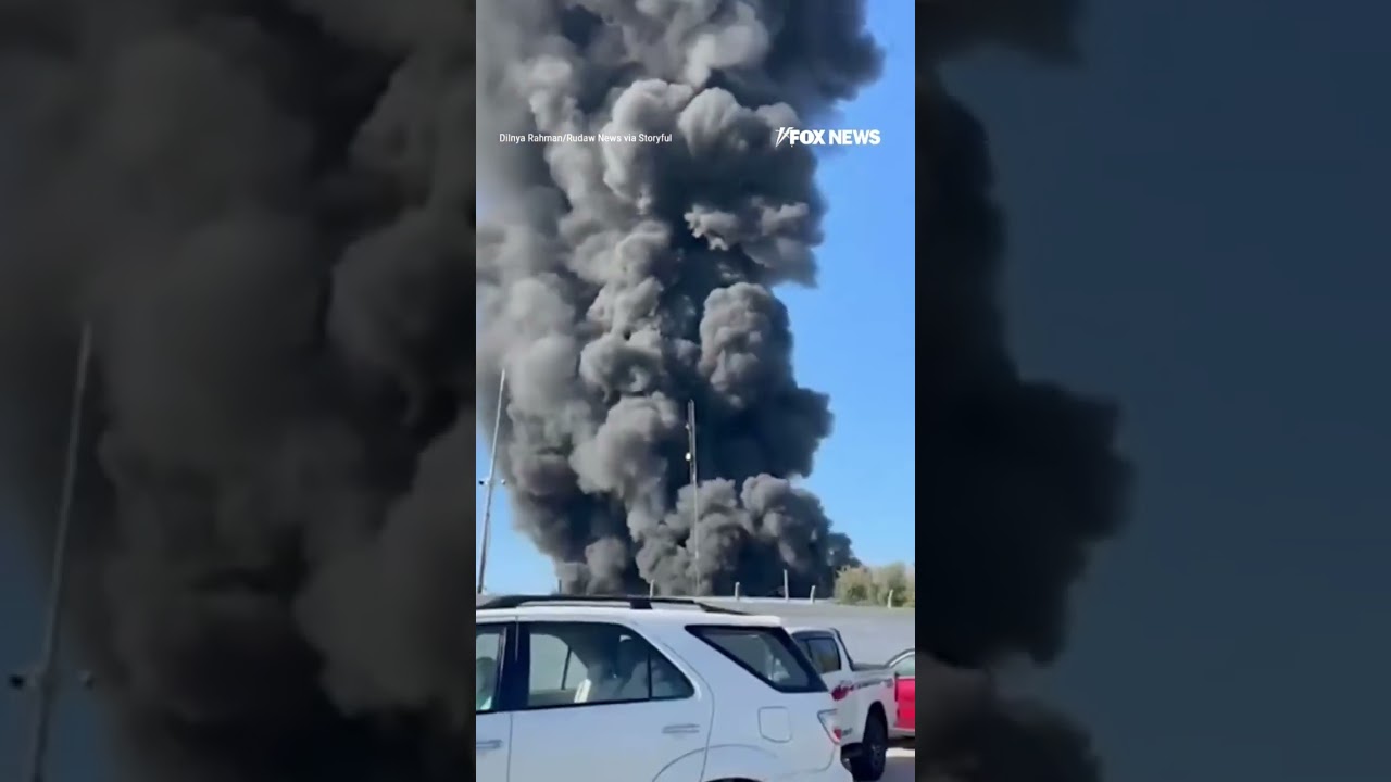 MASSIVE FIRE RAGES at Iraq oil site after reported drone strikes #foxnews #news #us #fox