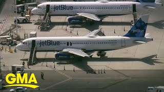 Two people found dead inside landing gear bay of JetBlue flight