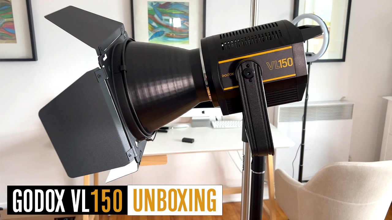 Godox VL150 Unboxing With Barndoor
