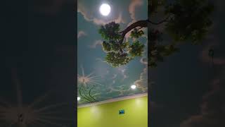 Ceiling Art Painting Drawing Ceiling Tree Art Drawing Sky Design