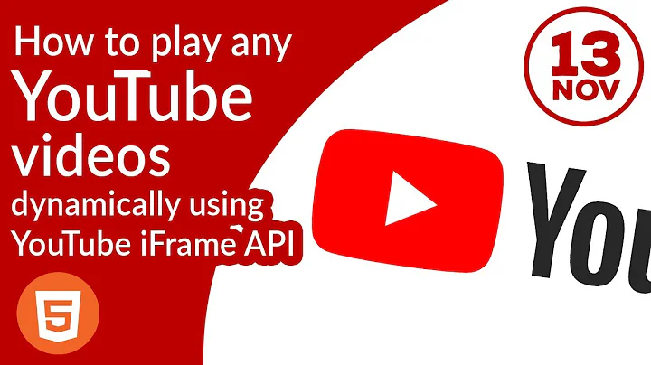 How to play any YouTube video using YouTube iFrame API dynamically