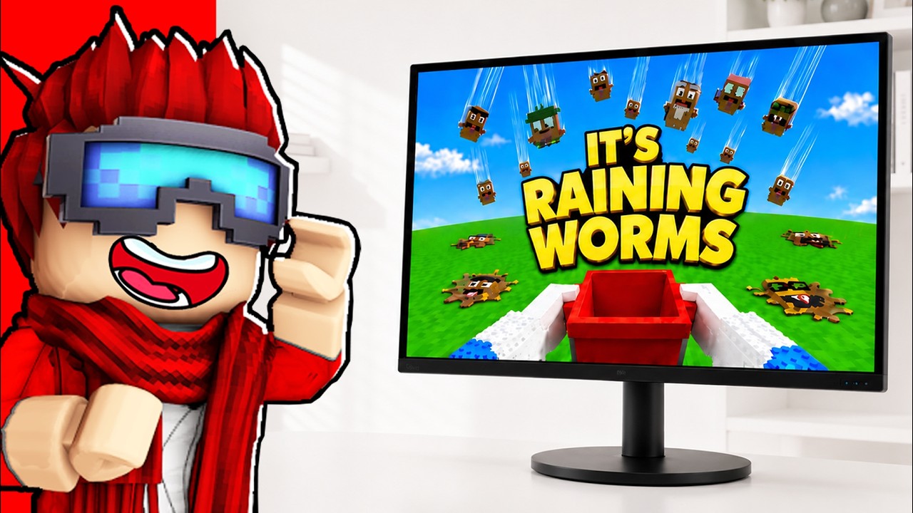Jeg Prøver It’s Raining Worms I Roblox!