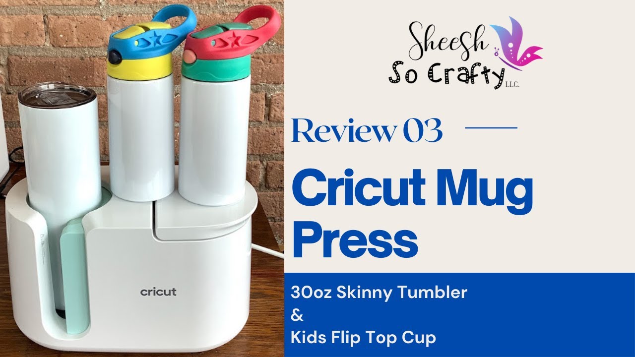 30oz Skinny Tumbler and Kids Flip Top with Cricut Mug Press 