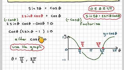 Solving an trigonometric equation using double angle in radians