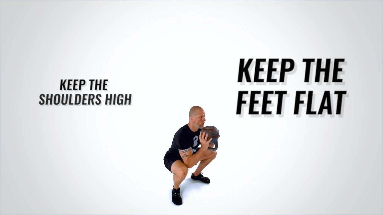 How To Kettlebell Goblet Squat (instructional video) - YouTube