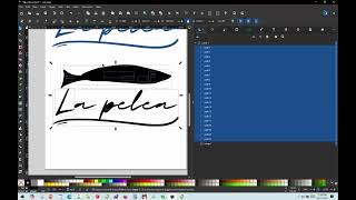 InkScape and InkStitch - Converting PNG Fish Logo to Vector Format and Converting to Embroidery