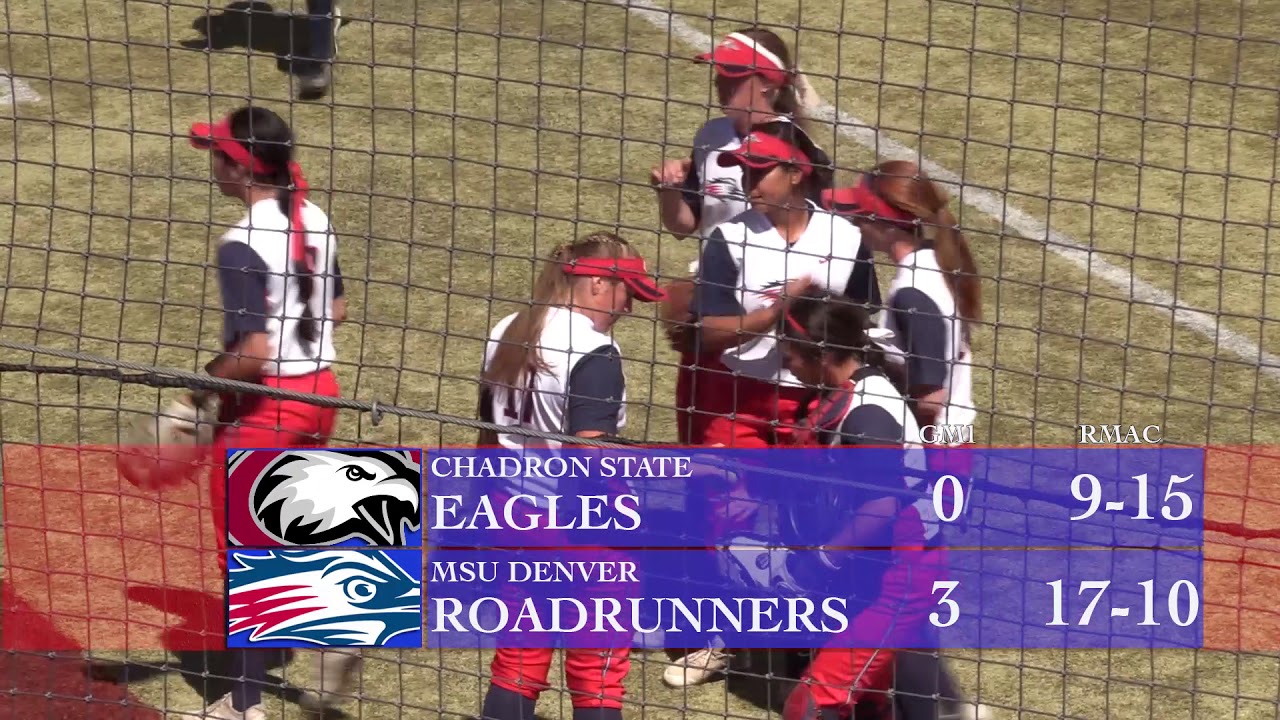 Softball vs Chadron State Sunday MSU Denver YouTube