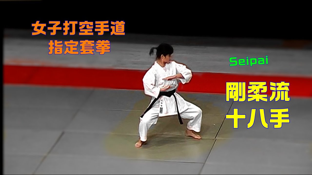 女子打指定套拳剛柔流型十八手female Karate Punch Seipai Youtube 女子打指定套拳剛柔流型十八手female Karate Punch Seipai Youtube