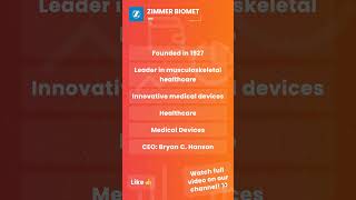 Zimmer Biomet Leading Innovation In Healthcare Zbh