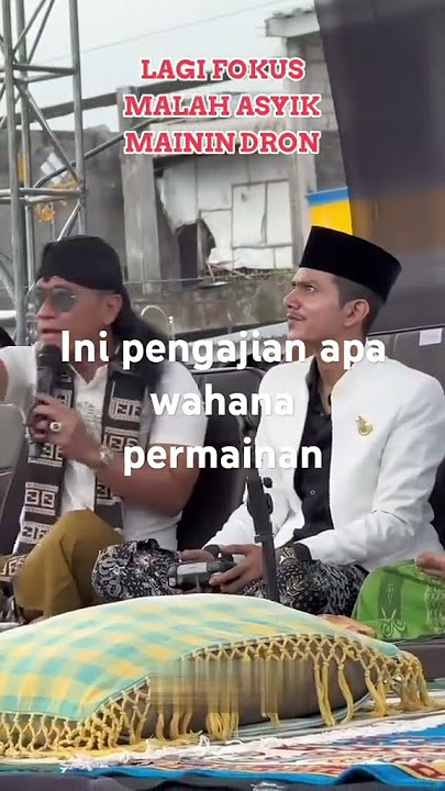 Habib Zaidan bin Yahya bermain drone di pengajian Gus Miftah